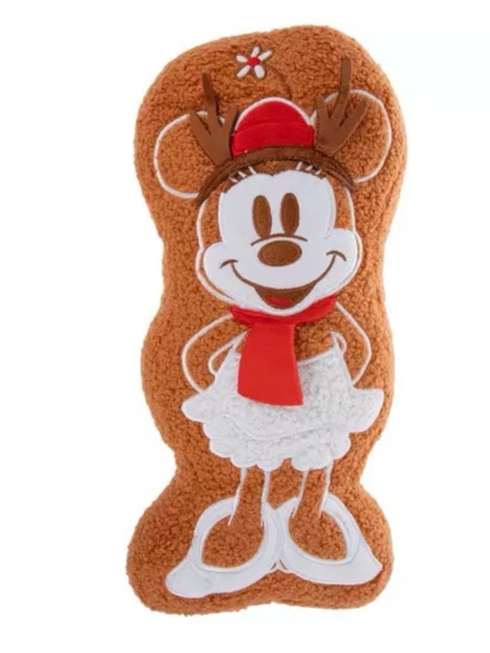 Disney Brown Mickey & Minnie gingerbread Plush Accent Pillows - Picture 6 of 7